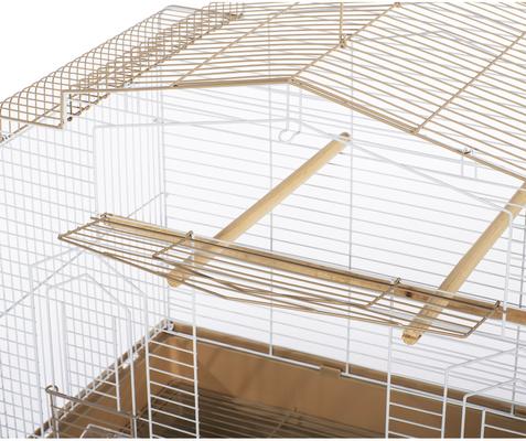 Show full view: Prevue Pet Products Cockatiel Flight Bird Cage, Brown/White slide 3 of 10