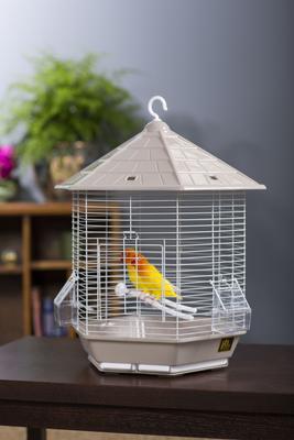 Show full view: Prevue Pet Products Copacabana Bird Cage, Gray/Brown slide 3 of 4