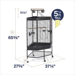 Prevue Pet Products Corner Playtop Bird Cage slide 2 of 9