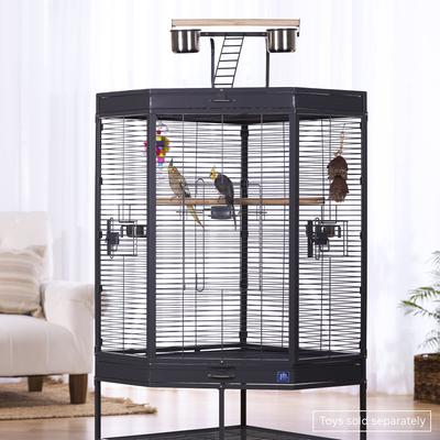 Show full view: Prevue Pet Products Corner Playtop Bird Cage slide 6 of 10