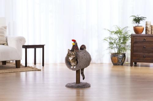 Show full view: Prevue Pet Products Cozy Chicken 25.5-in Faux Fur Cat Tree slide 7 of 9