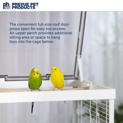 Show full view: Prevue Pet Products Crystal Palace Bird Cage, White slide 6 of 10