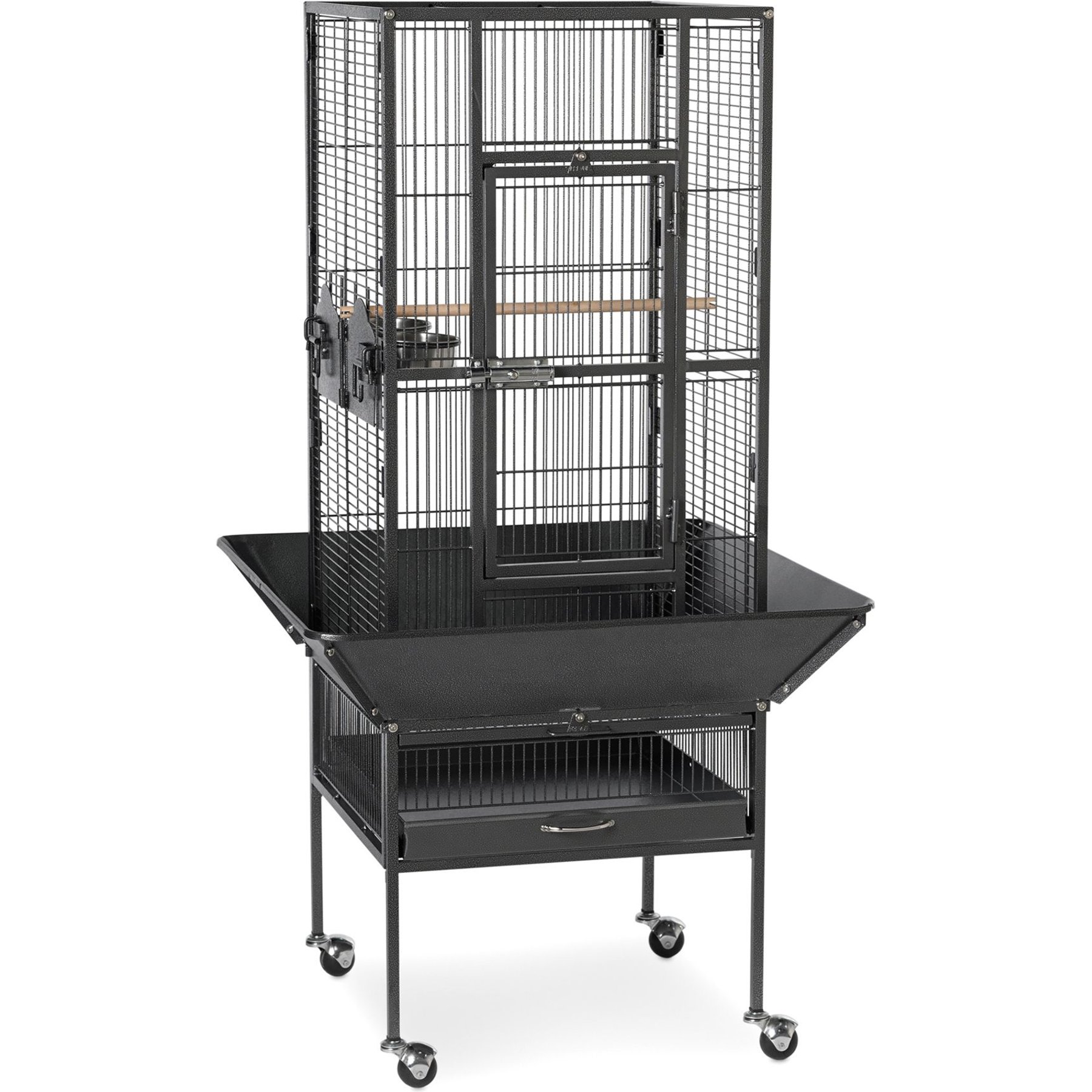 Prevue Pet Products Deluxe Bird Cage, Black Hammertone