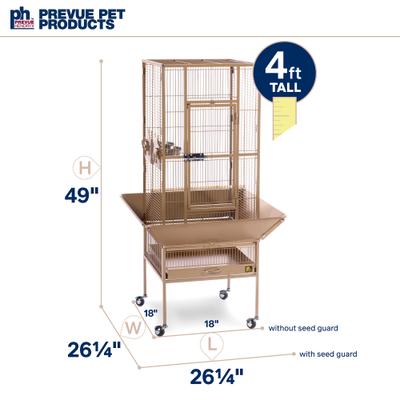 Show full view: Prevue Pet Products Deluxe Bird Cage, Coco Brown slide 6 of 10