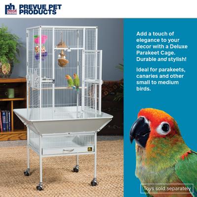 Show full view: Prevue Pet Products Deluxe Bird Cage, Pewter slide 2 of 10