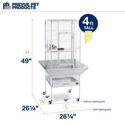 Show full view: Prevue Pet Products Deluxe Bird Cage, Pewter slide 6 of 10