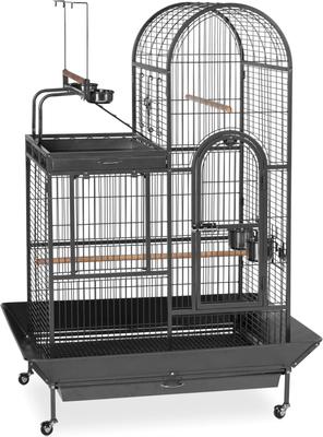 Show full view: Prevue Pet Products Deluxe Parrot Cage with Playtop, Black slide 1 of 9