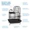 Show in main carousel: Prevue Pet Products Deluxe Parrot Cage with Playtop, Black slide 3 of 9