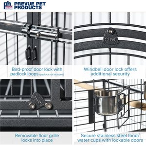 Prevue Pet Products Empire Bird Cage, Black Hammertone, X-Large