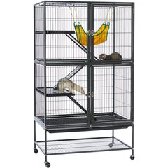 Prevue Pet Products Feisty Ferret Home, Black Hammertone
