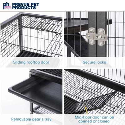 Show full view: Prevue Pet Products Feisty Ferret Home, Black Hammertone slide 4 of 11