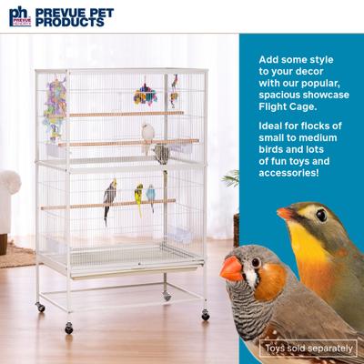 Show full view: Prevue Pet Products Flight Bird Cage, White slide 2 of 10