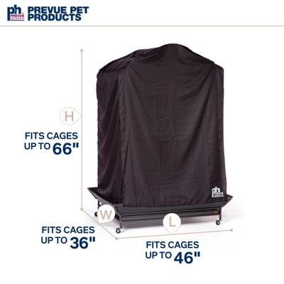 Show full view: Prevue Pet Products Good Night Bird Cage Cover, Black, X-Large slide 7 of 9