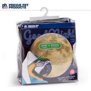Prevue Pet Products Good Night Bird Cage Cover, Black, X-Large