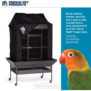 Prevue Pet Products Good Night Universal Bird Cage Cover, Black