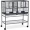 Show in main carousel: Prevue Pet Products Hampton Deluxe Divided Breeder Bird Cage with Stand, Black slide 1 of 9