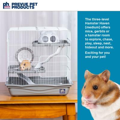 Show full view: Prevue Pet Products Haven Small Pet Habitat, Gray, Medium slide 2 of 10