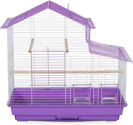 Show full view: Prevue Pet Products House Top Tiel Bird Cage, Purple slide 2 of 4