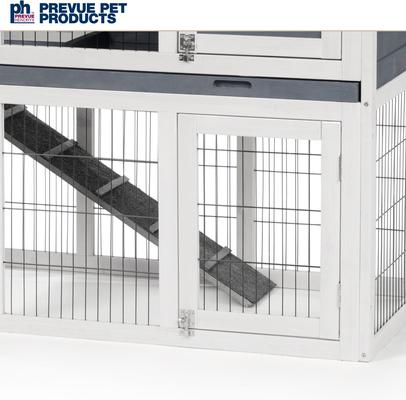Show full view: Prevue Pet Products Hutch Duplex Small Pet Hutch, Gray slide 5 of 10