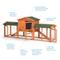 Show in main carousel: Prevue Pet Products Hutch with Double Run Small Pet Hutch, Natural slide 3 of 9
