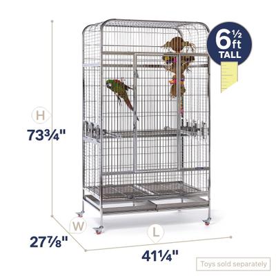 Show full view: Prevue Pet Products Imperial Stainless Bird Cage slide 2 of 10