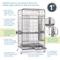Show in main carousel: Prevue Pet Products Imperial Stainless Bird Cage slide 7 of 10