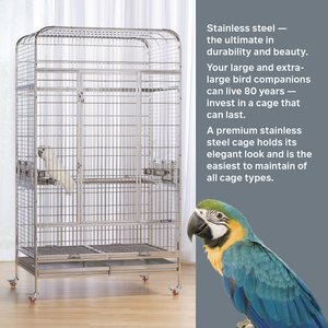 Prevue Pet Products Imperial Stainless Bird Cage