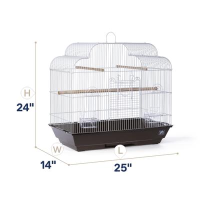 Show full view: Prevue Pet Products Keet/Tiel Cascade Roof Bird Cage slide 2 of 10
