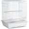 Show in main carousel: Prevue Pet Products Keet/Tiel Square Roof Bird Cage, White slide 1 of 10