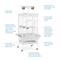 Show in main carousel: Prevue Pet Products Medium Select Bird Cage, Chalk White slide 3 of 9