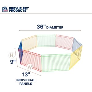 Prevue Pet Products Multi-Color Small Animal Playpen, 36-in