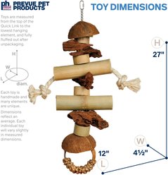 Prevue Pet Products Naturals Gorilla Bird Toy, Natural slide 2 of 8