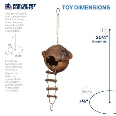 Show full view: Prevue Pet Products Naturals Island Hideaway Bird Toy, Natural slide 2 of 7