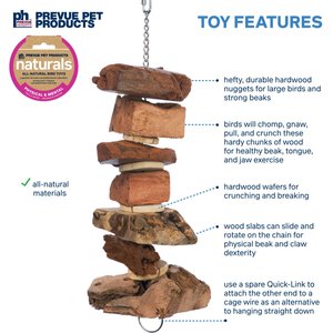 Prevue Pet Products Naturals Munch N Crunch Bird Toy, Natural