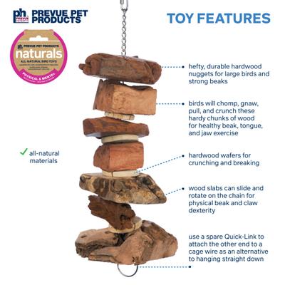 Show full view: Prevue Pet Products Naturals Munch N Crunch Bird Toy, Natural slide 3 of 8