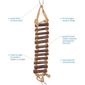 Prevue Pet Products Naturals Rope Ladder Bird Toy, 17-in