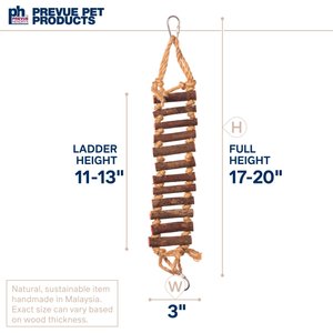 Prevue Pet Products Naturals Rope Ladder Bird Toy, 17-in