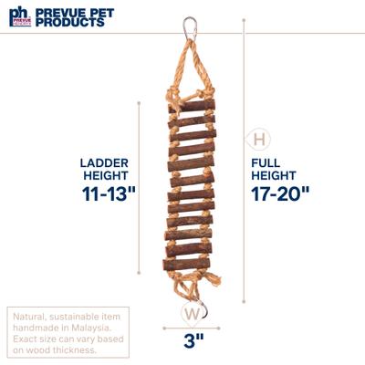 Show full view: Prevue Pet Products Naturals Rope Ladder Bird Toy, 17-in slide 7 of 11