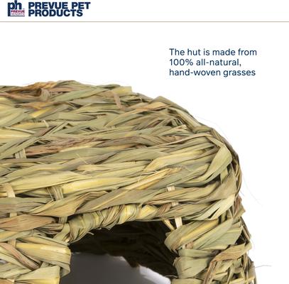 Show full view: Prevue Pet Products Nature's Hideaway Grass Hut Small Animal Toy, Medium slide 4 of 11
