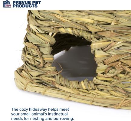 Show full view: Prevue Pet Products Nature's Hideaway Grass Hut Small Animal Toy, Medium slide 6 of 11