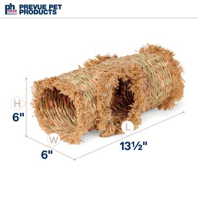 Show full view: Prevue Pet Products Nature's Hideaway Grass Tunnel Small Animal Toy, 13.5-in slide 7 of 11