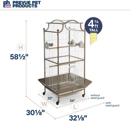 Show full view: Prevue Pet Products Pagoda Cockatiel Bird Cage, Coco slide 6 of 9
