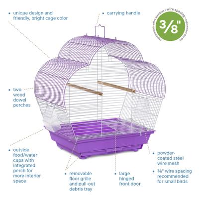 Show full view: Prevue Pet Products Palm Beach Scallop Roof Bird Cage slide 6 of 9