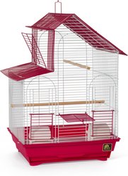 Prevue Pet Products Parakeet House Bird Cage, Red