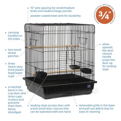 Show full view: Prevue Pet Products Parrot Bird Cage slide 6 of 9
