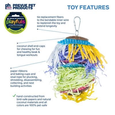 Show full view: Prevue Pet Products Playfuls Barn Dance Bird Toy, Multicolor slide 3 of 8