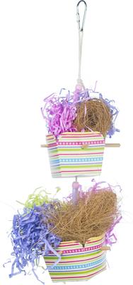 Show full view: Prevue Pet Products Playfuls Baskets of Bounty Bird Toy, Multicolor slide 1 of 7