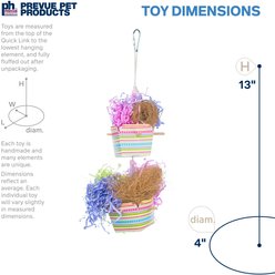 Prevue Pet Products Playfuls Baskets of Bounty Bird Toy, Multicolor slide 2 of 7