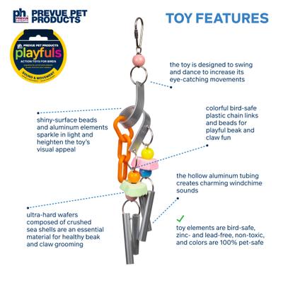 Show full view: Prevue Pet Products Playfuls Cyclone Bird Toy, Multicolor slide 3 of 8