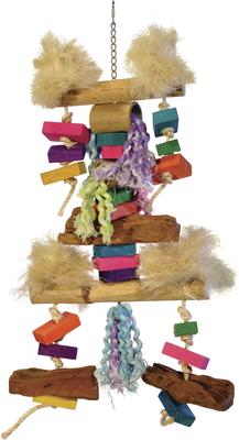 Show full view: Prevue Pet Products Playfuls Fluff N Stuff Bird Toy, Multicolor slide 1 of 7